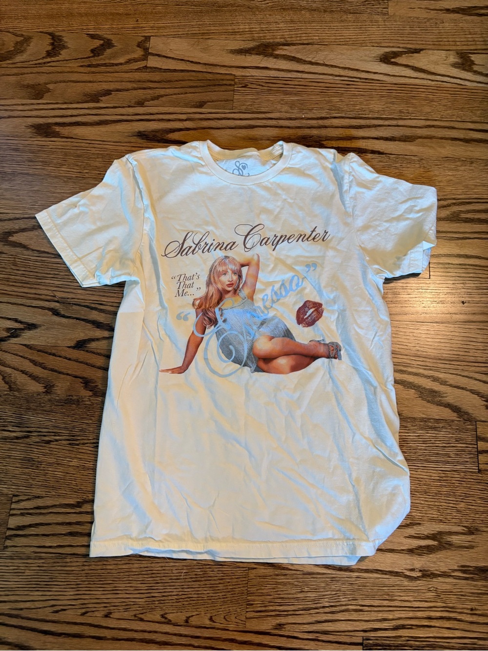 Sabrina Carpenter Espresso White Graphic Tee